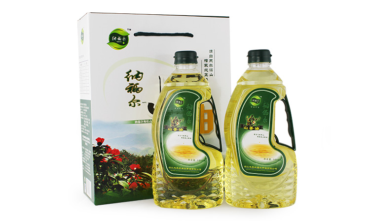 纳福尔山茶油 特色礼盒 植物油 精品油 1L*2盒装_0