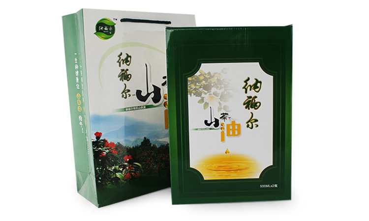 纳福尔山茶油 特色礼盒 植物油 精品油 500ML*2盒装_4